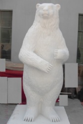 White Polar Bear Sculpture of 2.3 meters Height