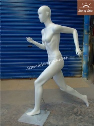 Running Female Mannequin with head