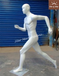 Running Male Mannequin with head