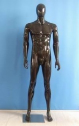 Full Body Male Mannequin CMM-022B (High Glossy Black)