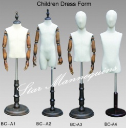 Children Fabric Dress Form Mannequins