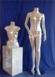 Headless Female Mannequin HFM-020 (Pearl White Color)